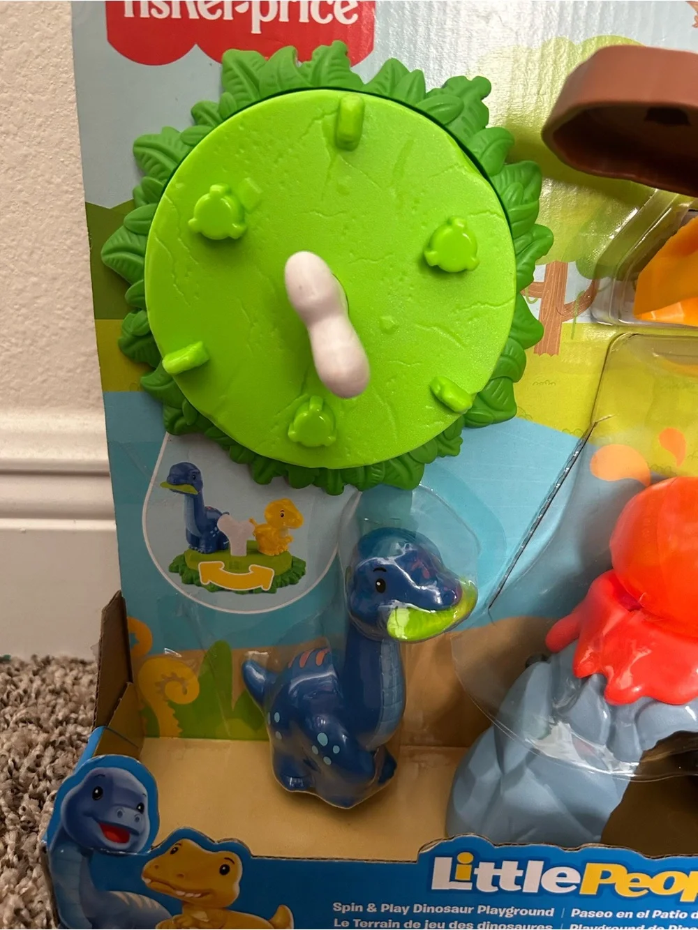 Fisher-Price Little People Spin & Play Dinosaur Playground Toy